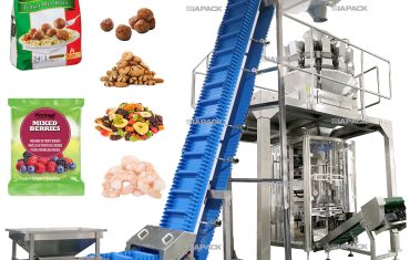 Automatic frozen food weighing filling packaging machine