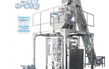 Automatic 1-10kg ice cube weighing filling packaging machine