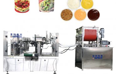 Automatic stand up pouches filling packaging machine for mixed soup