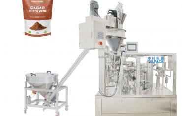 Automatic pre-made bag fill seal packaging  with auger filler for powder