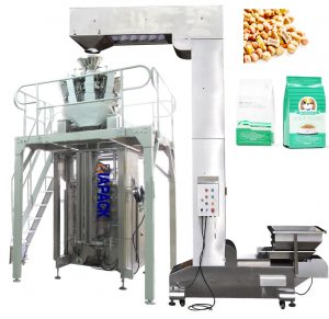 Full automatic food quad seal bag packing machine