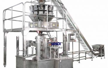 Automatic rotary doy bag with zipper  packing sealing machine