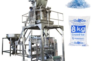 Automatic crushed ice weighing filling bagging machine