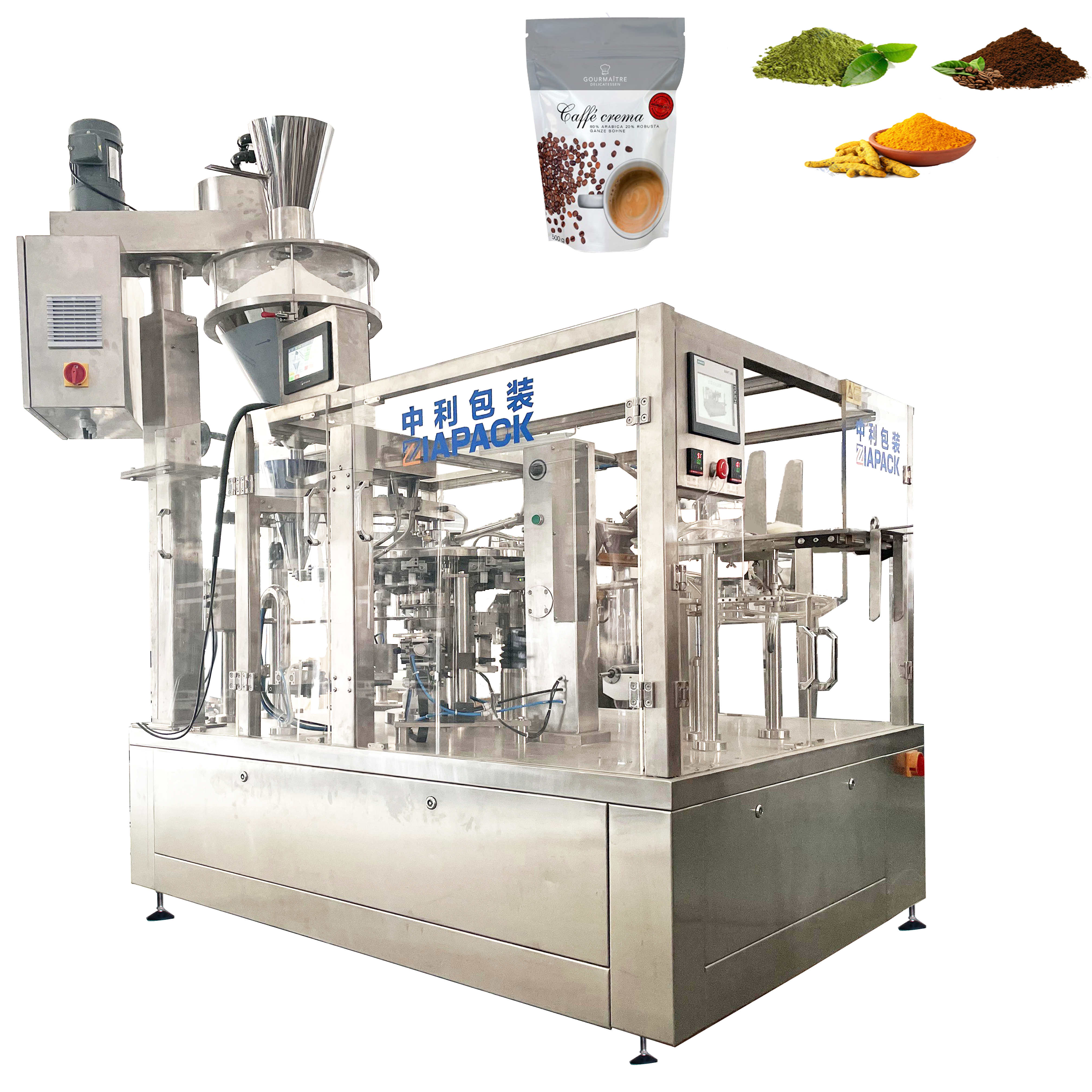 Automatic pre made bag for powder filling sealing packaging machine ...