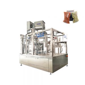 Automatic pre-made bag packingmachine with pistion filler for liquid & paste