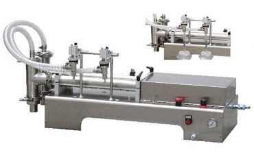 dual heads piston filler liquid