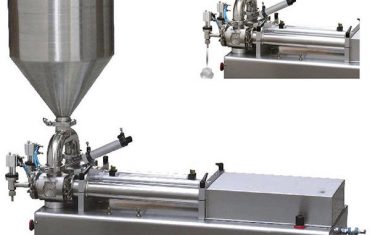 dual heads piston filler for viscous liquid