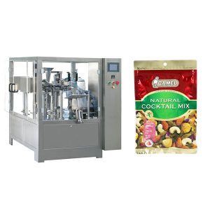 Nuts rotary zipper bag packaging machine