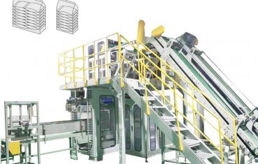 Automatic secondary polywoven bag baling machine