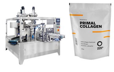 Automatic powder packaging machine for doy bag with zipper