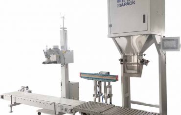 Semi-automatic plastic granule bagging machine