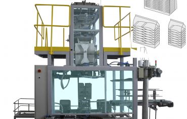 Automatic soft bag baling production packing line