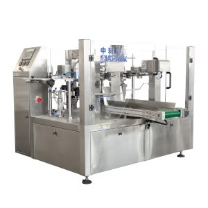 Automatic rotary bag taking opening filling sealing packaging machine