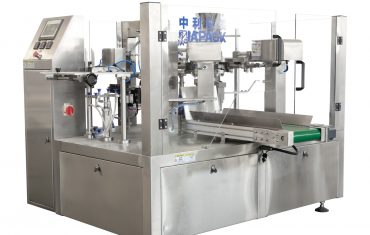 Automatic rotary bag taking opening filling sealing packaging machine