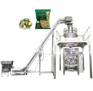 Automatic vertical bag forming filling sealing packaging machine for salad
