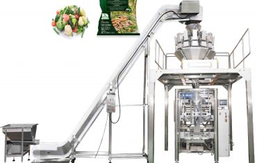 Automatic vertical bag forming filling sealing packaging machine for salad