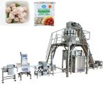 Automatic frozen meat ball bag forming filling sealing packaging machine