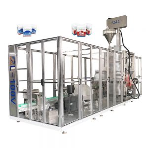 Automatic bag forming filling sealing vacuumming packaging machine