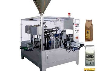 Automatic rotary packaging machine for pre-made bag