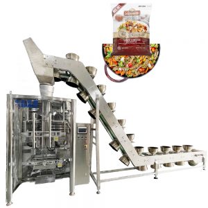 Automatic pre-cooked food bag forming filling packaging machine