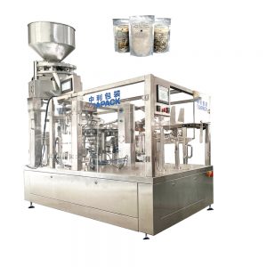 Automatic sea salt doy bag packaging machine with volumetric cup