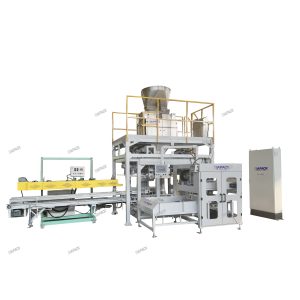 Automatic open mouth pet food weighing filling bagging machine