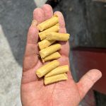 Double bucket belt conveying weighing machine