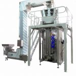 Automatic coffee bean packaging machine (quad sealing bag with degassing valve )